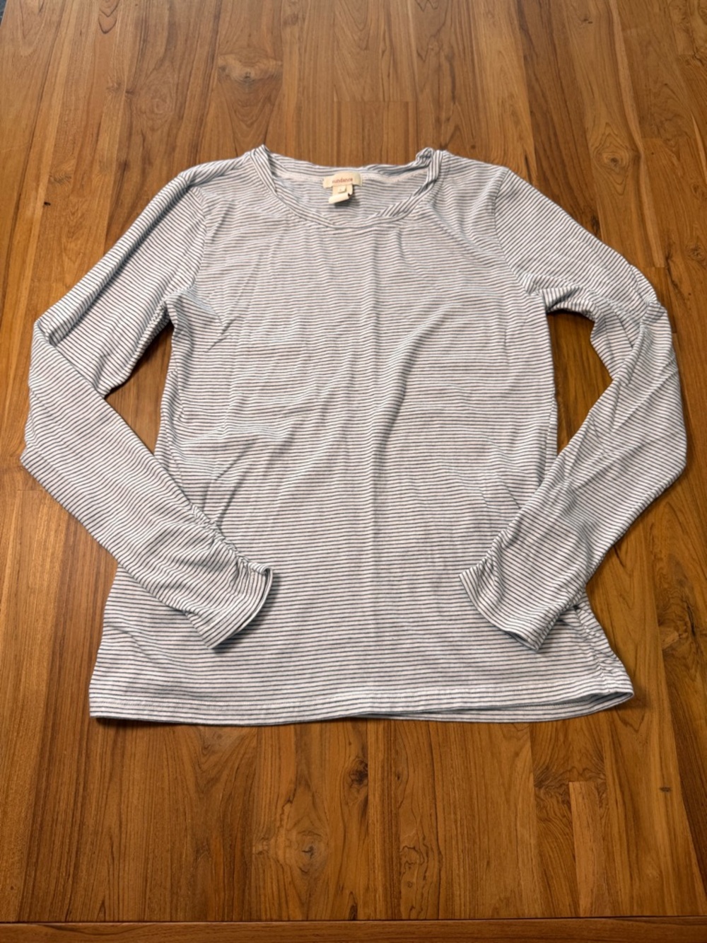 Sundance Striped Long Sleeve Shirt Womenโs Large